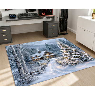 Tapis lavable à la machine avec envers antidérapant Cozy Winter