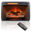 Foyer électrique rustique en chêne foncé de 152 cm (60 po). Flammes multicolores personnalisables. Convient aux téléviseurs jusqu'à 178 cm (70 po). Puissance calorifique de 1500 W (5000 BTU/h). Télécommande incluse. Montage facile. Structure robuste.