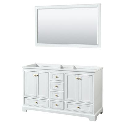 Deborah 59.25'' Double Bathroom Vanity Base Only