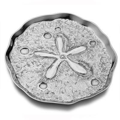 Wilton Armetale Sea Life Sand Dollar Serving Tray