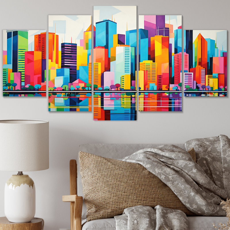 Abe - Cityscapes Canvas Print - 5 Panels