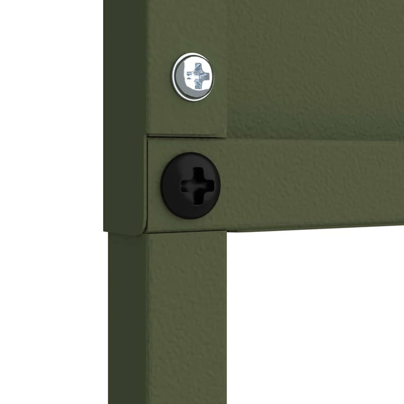  Garden Privacy Screen Olive Green 32 X 140 Cm Cold-Rolled Steel, Olive Green