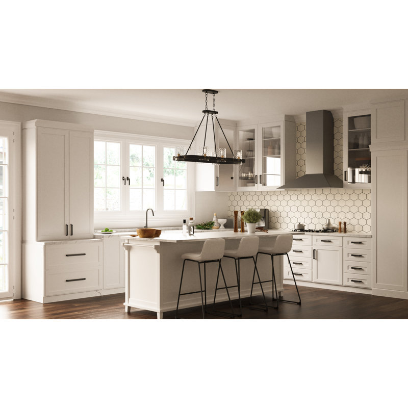 Alyworth 8-Light Matte Black Linear Chandelier