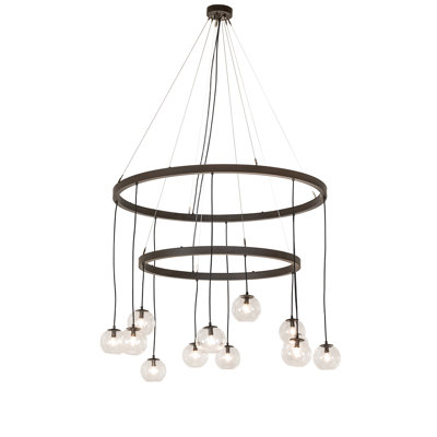 Lustre 12 lumières à 2 niveaux Bola