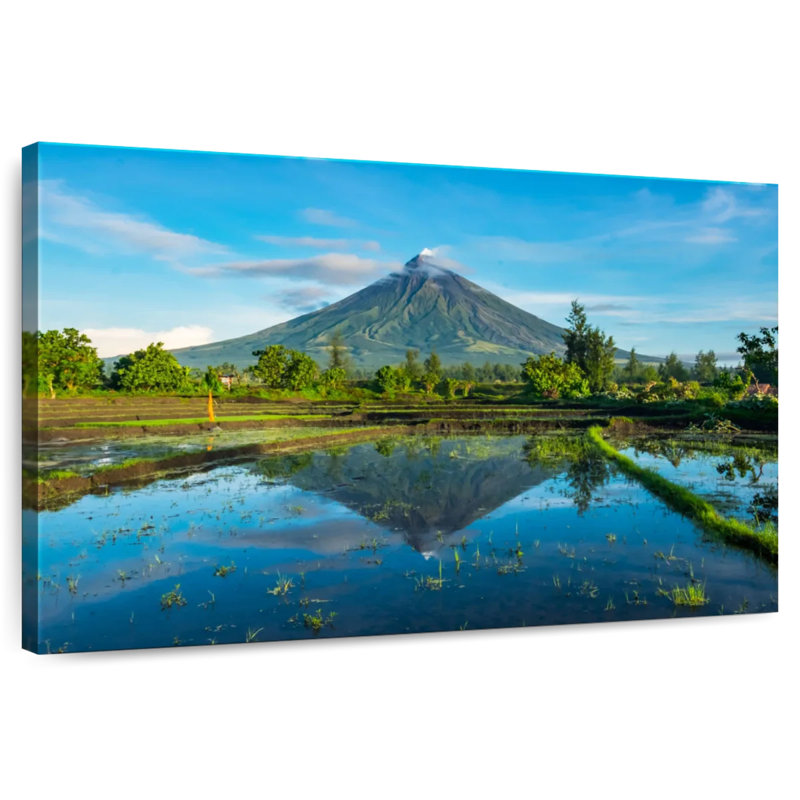 Mayon Volcano Reflection, 20" H x 30" W