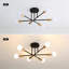 Modern 52cm 6-Light Sputnik Semi Flush Ceiling Light With Bulbs-1019957277