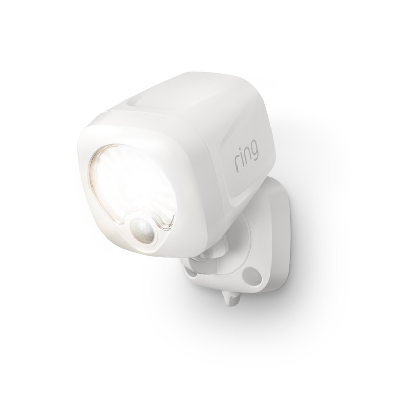 LED Battery Powered Dusk to Dawn Outdoor Security Spot Light with Motion Sensor, White