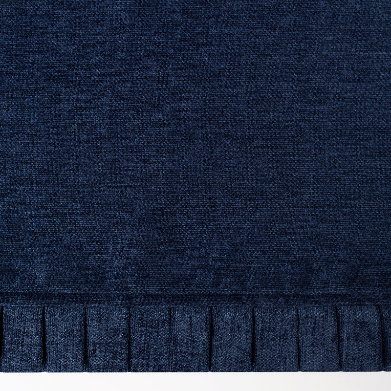 Navy Chenille Rod Pocket Window Valance, 52x14