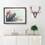 Bunch Of Pink Tulips Painting - Single Picture Frame Print on MDF-56632729-56632728