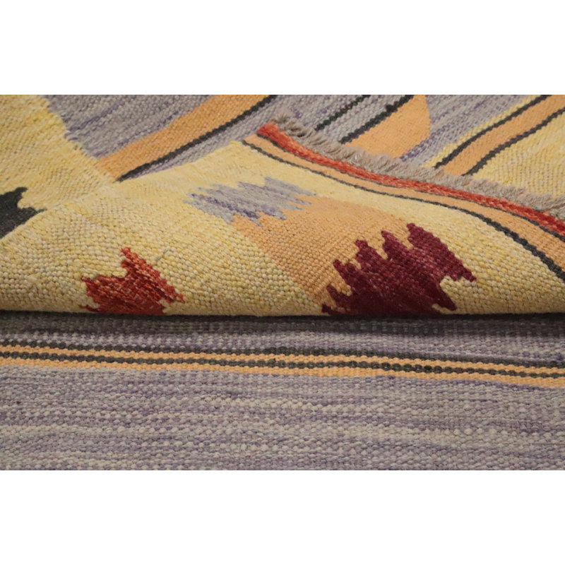 Tapis de couloir en laine tissé à la main 3 x 8