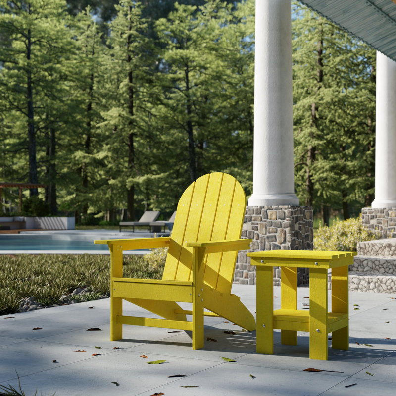 Freedom Traditional Adirondack Chair, Lemon Yellow