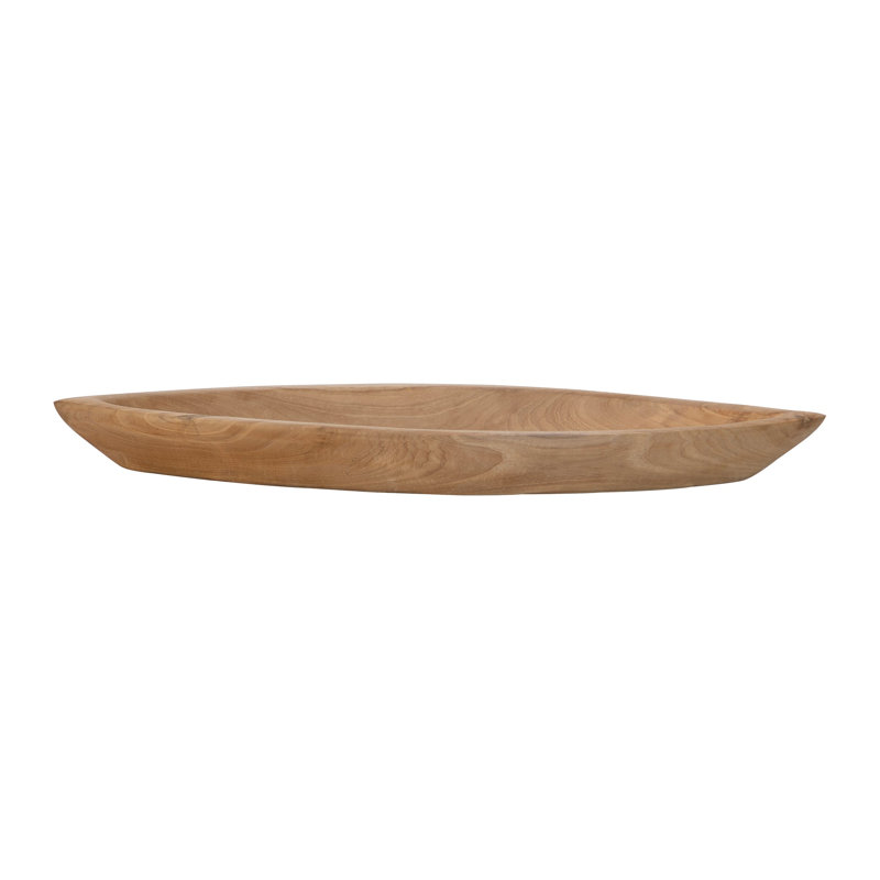 Geordin Handmade Solid Wood Metal Decorative Bowl - Set of 1