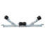 Support de fond de remorque de bateau avec roulettes de quille, capacité de 1102 lb