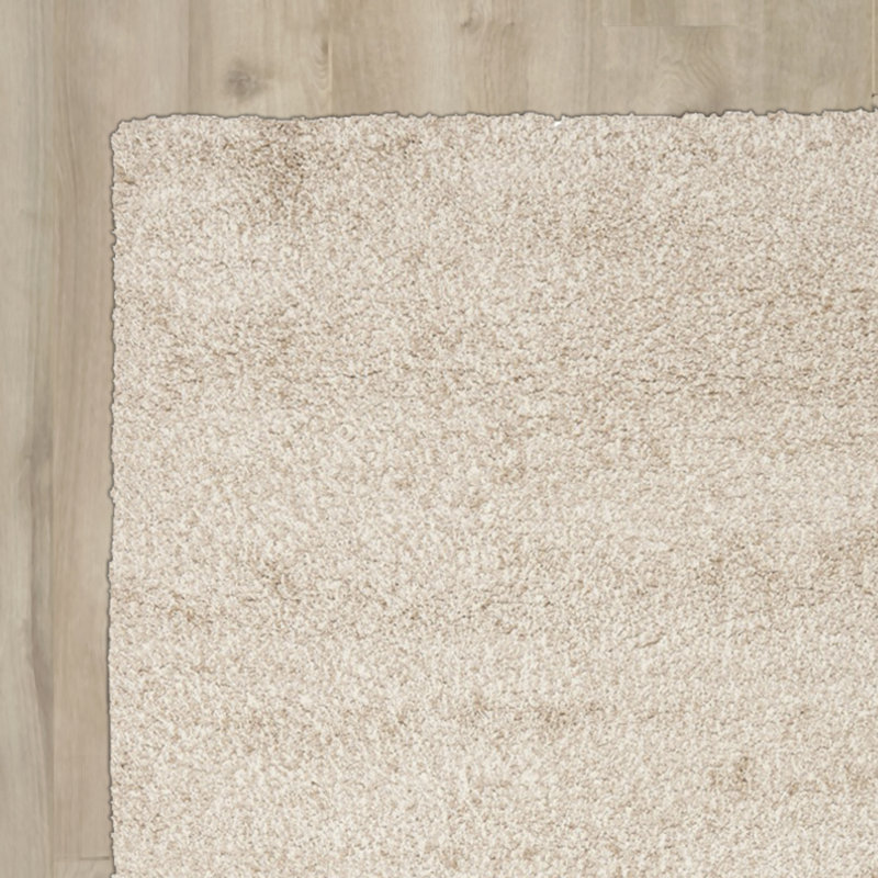 Vandoren Shag Performance Solid Color Rug, Square 4', Beige