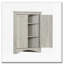 Armoire de rangement d'angle pour salle de bain avec tablettes réglables-167554259