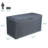 Quartey 100 Gallons Garden Storage Box Resin Lockable Deck Box with Cushion-346246358