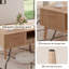 Table basse en rotin 39 po, table basse avec tiroir et tablette Boho, table d'appoint de style Mid-Century, table d'appoint
