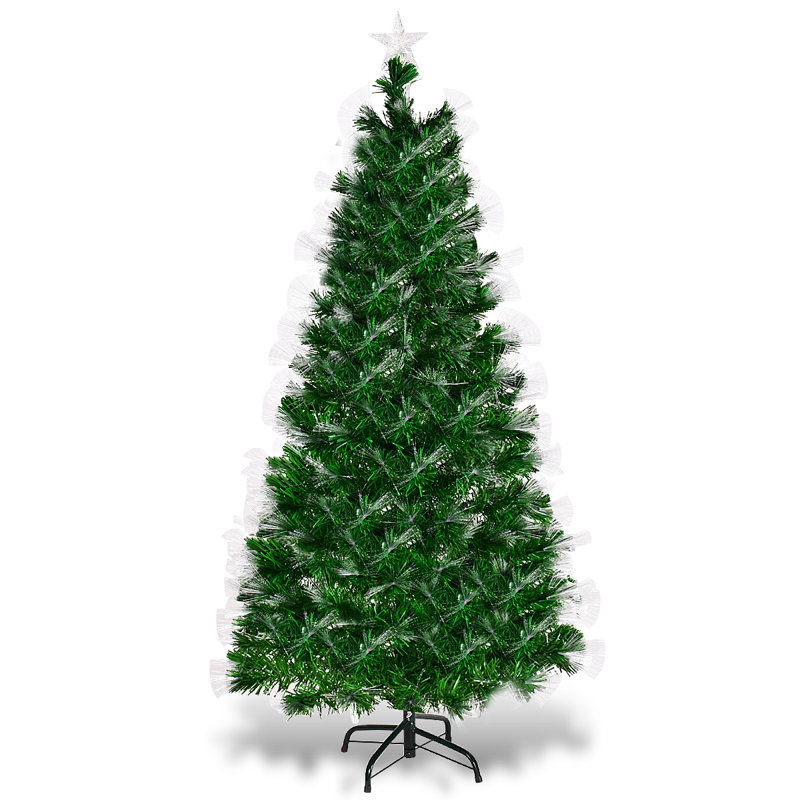 Lighted Artificial Christmas Tree, 150cm H x 75cm W x 75cm D