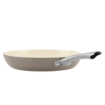 Farberware Vibrance Ceramic Nonstick Frying Pan, 12.25 Inch, Silver
