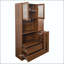 Armoire de cuisine de 70,87 po de hauteur avec tablette coulissante à plusieurs niveaux et porte en verre