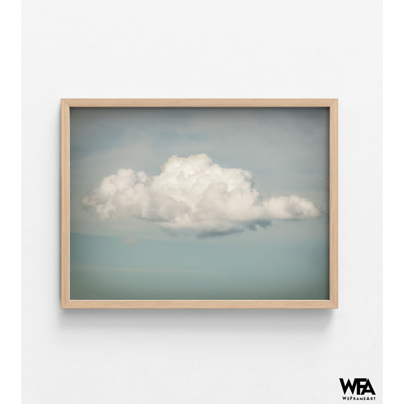 White Cloud Print, Framed Soft Cloud Painting, Cloudy Sky Wall Art, Cotton Candy Cloud Print, Cute Cloud Painting, Framed Wall Art