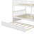 Full Over Full Rubber Wood Bunk Bed With Trundle