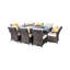 Parra 8 - Person Wicker Patio Dining Set with Rectangular Table , Cushions Included-1800680574-1800680575