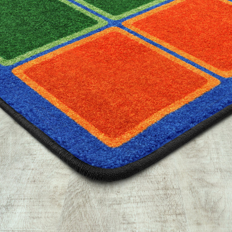 Tapis Kid Essentials Blocks Abound, Rectangle 5 pi 4 po x 7 pi 8 po