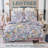  800TC 100% Egyptian Cotton Duvet Cover Set，3pcs Garden Flower Print Shabby Chic Bedding Set, Aesthetic Botanical Pattern for Bedroom Guest Room Student Dorm All Seasons-128868469
