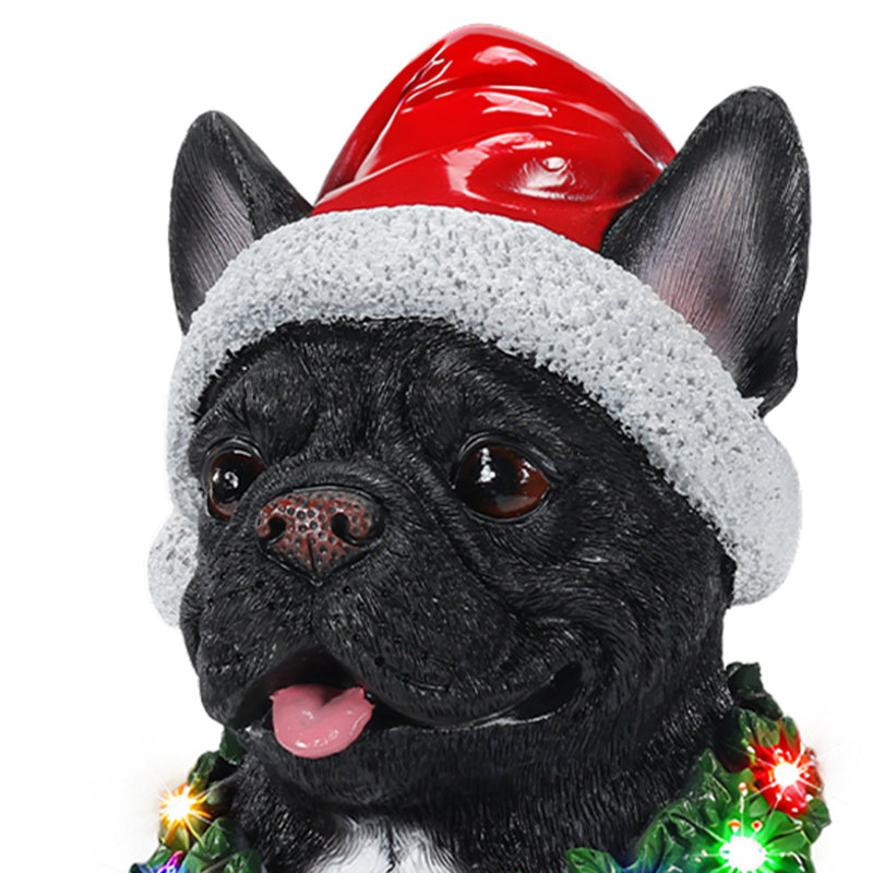 Christmas LED Lights Figurine, Black