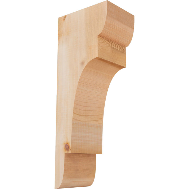 New Brighton Corbel, H 20 po x l 5,5 po x P 8 po, Cèdre rouge, Lisse