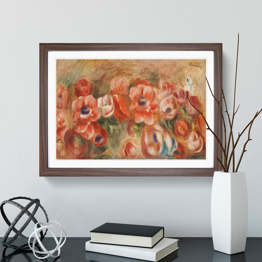 Anemones by Pierre-Auguste Renoir - Picture Frame Painting