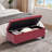 Rectangle Upholstered Storage Bench Ottoman&Stool-1894803978