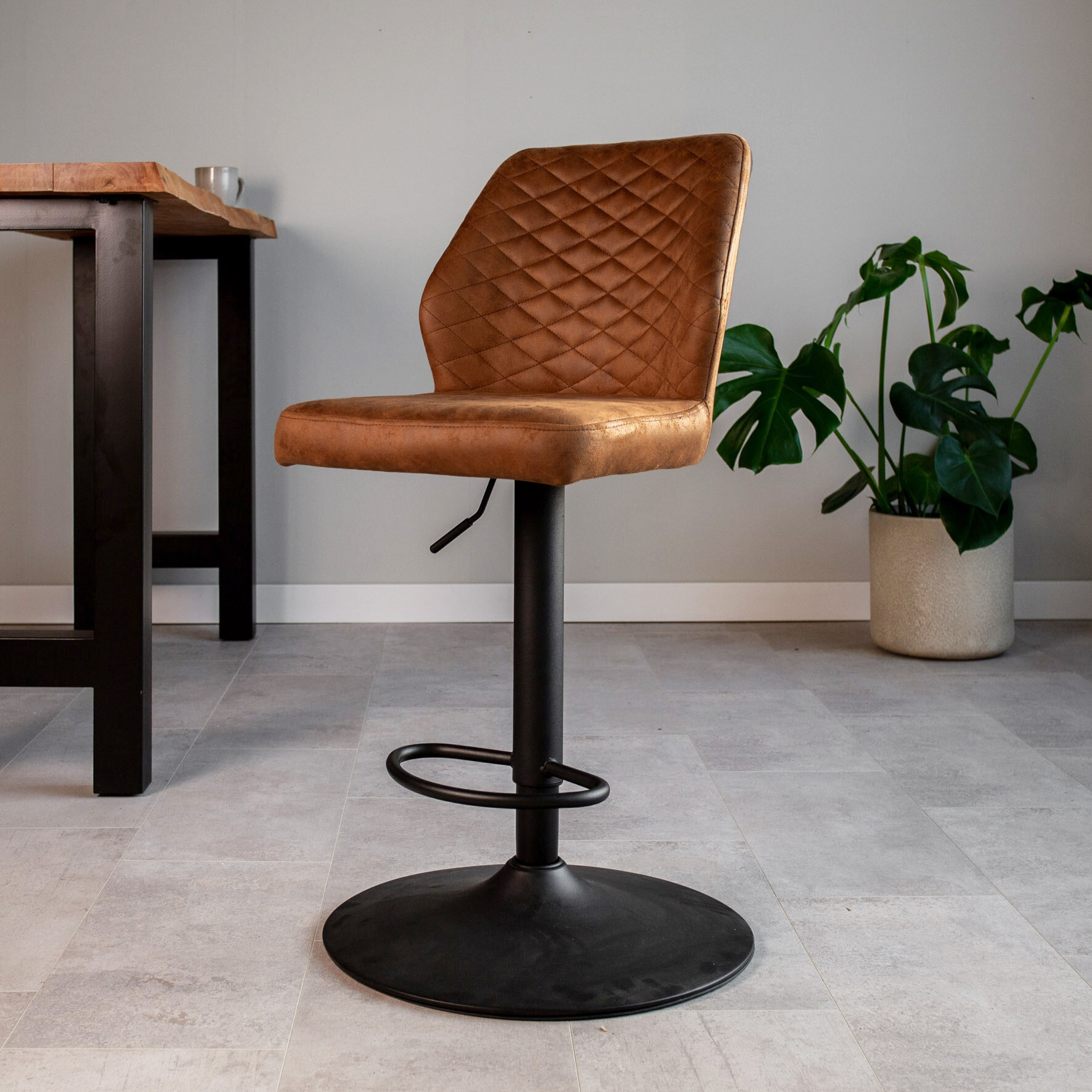 Chiloskit Universal drehbare Tischlager Möbel quadratisch Eisen Drehteller  Sofa Stuhl Basis modifizierte Drehteller Barhocker (volle Perlen 20 cm)