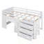 Lit mezzanine simple avec armoire et tablette-129228689