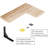 Corner Floating Shelves Set Of 4, L-Shaped Wall Mounted Shelves For Storage And Decor, Multi-Functional Organizer For Bedroom, Bathroom, Kitchen, Living Room And Office-1581266219