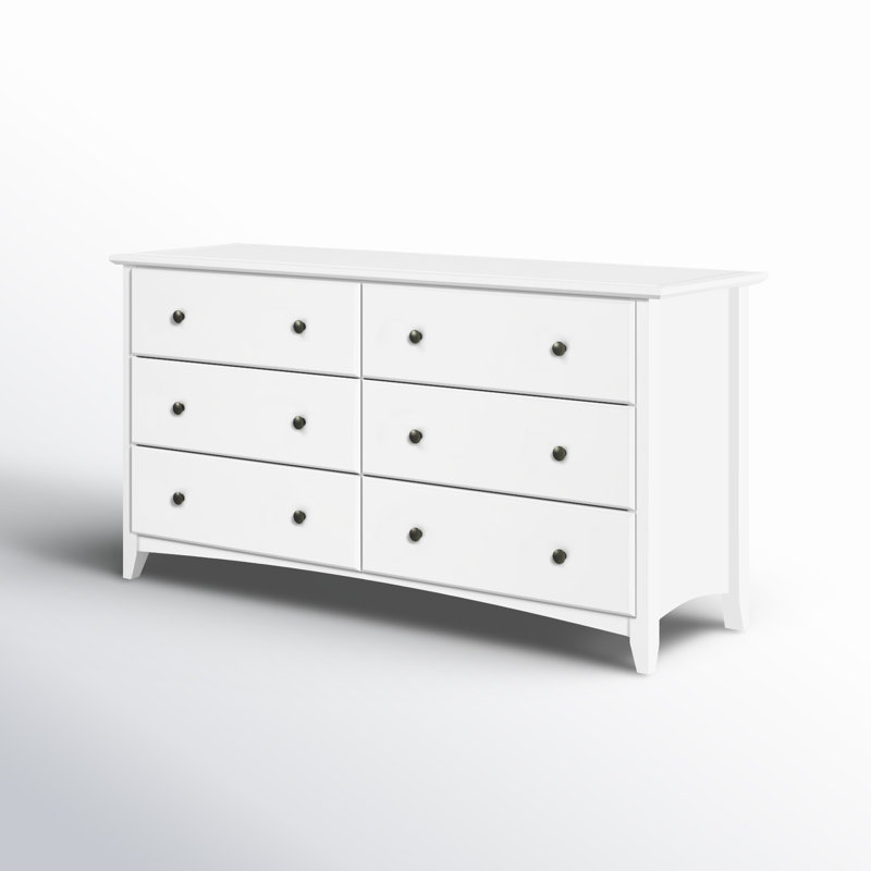 Faringdon 59'' W 6 - Drawer Dresser, White