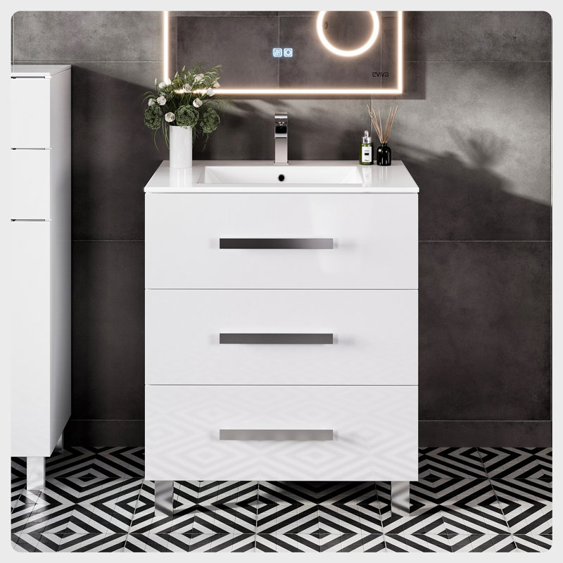 Shenika 32" Single Bathroom Vanity, White