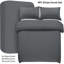 4-Piece Striped High Quality Duvet Cover Set with Fitted Sheet & 2 Pillowcases -116724614-116724612