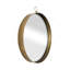 24 po x 28 po, miroir rond doré, miroir circulaire avec cadre en fer pour le couloir du vestibule de la chambre à coucher du salon