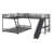 L-Shaped Bunk Bed With Loft Bed,Built-In Desk And Slide