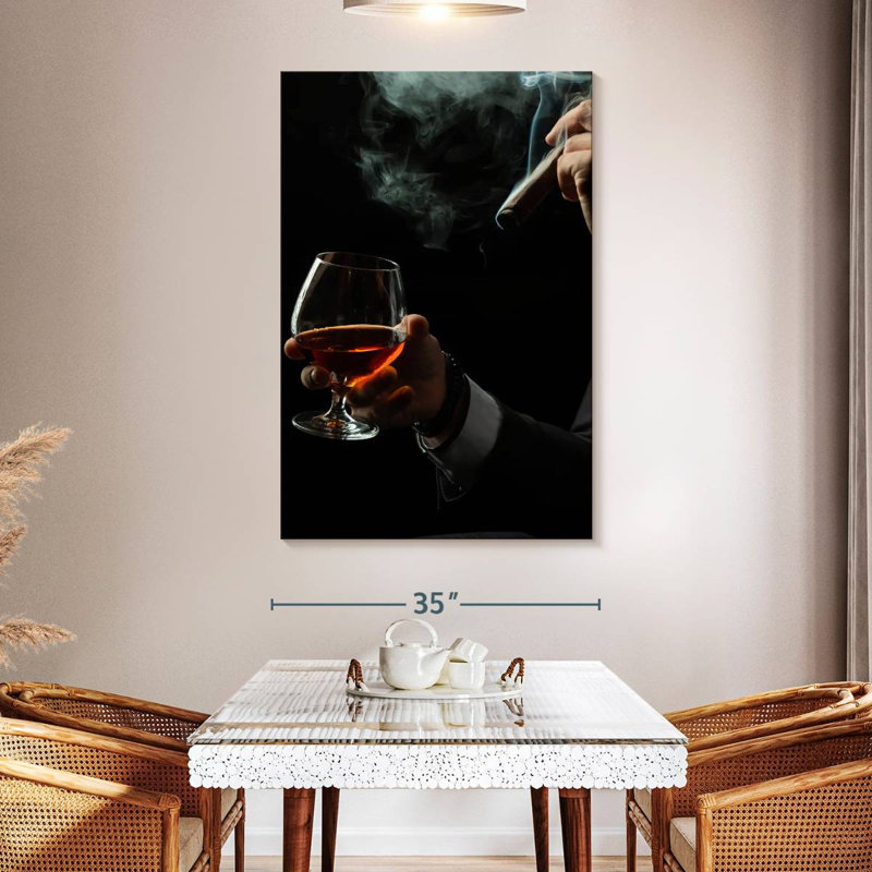 Yarlin Brandy And Cigar Duo, 51" H x 34" W