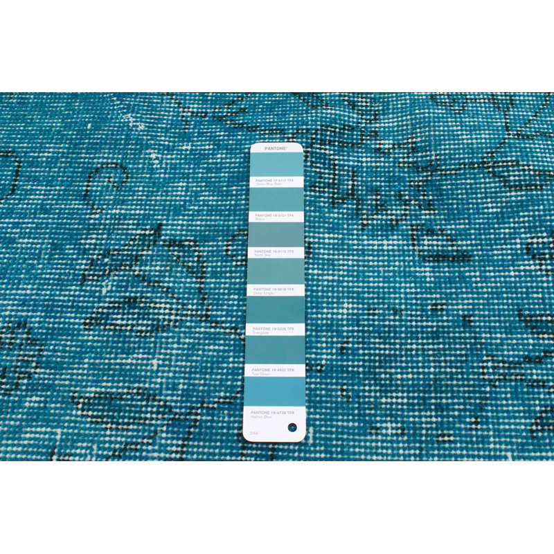 Tapis sarcelle couleur transition 6 pi 0 po x 9 pi 6 po