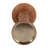 Ribbed Mango Wood Pillar Candle Holder For Home Decor - Sculptural Decorative Accent For Dining Room Tabletop Or Coffee Table - 13", Brown & Tan-791002010