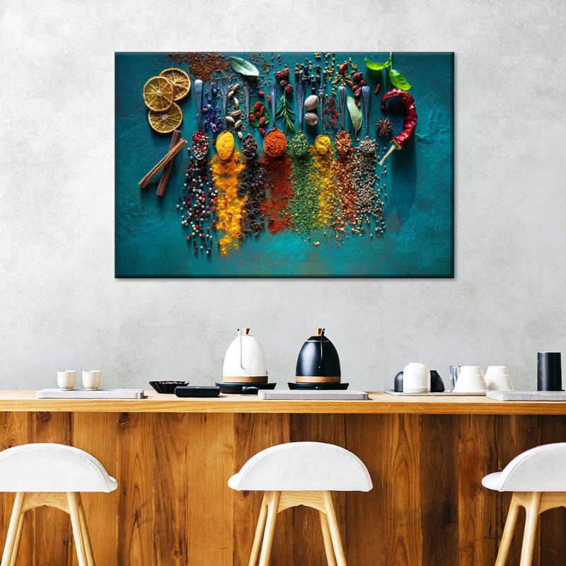 «Sp cuons of Seasonings», reproduction sur toile, 20" H x 30" W x 1.25" D