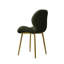 Ensemble de 2 chaises de salle à manger modernes et minimalistes avec pieds en métal robustes et dossier confortable-251302873