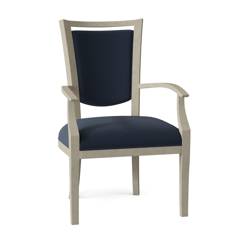 Chaise avec accoudoirs rembourrée Spiro, Indigo 8789, Montego Bay