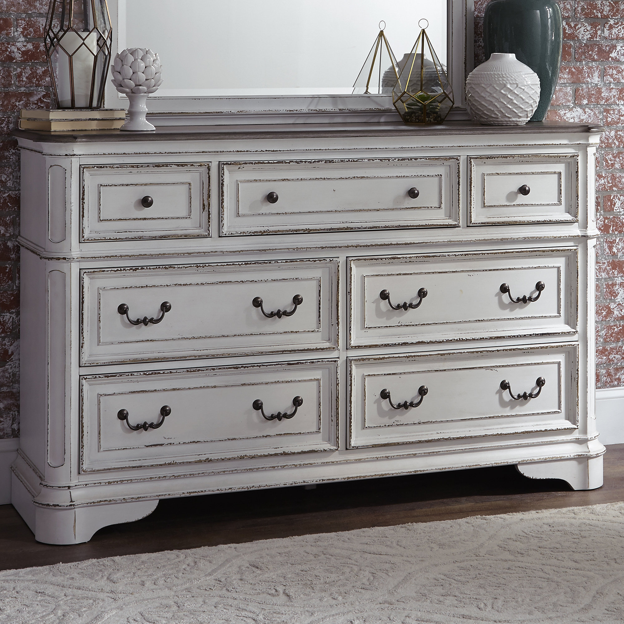 vintage 7 drawer dresser