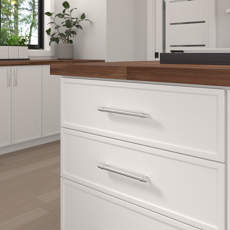 Expression 7 9/16" Centre to Centre Bar Pull, Brushed Nickel