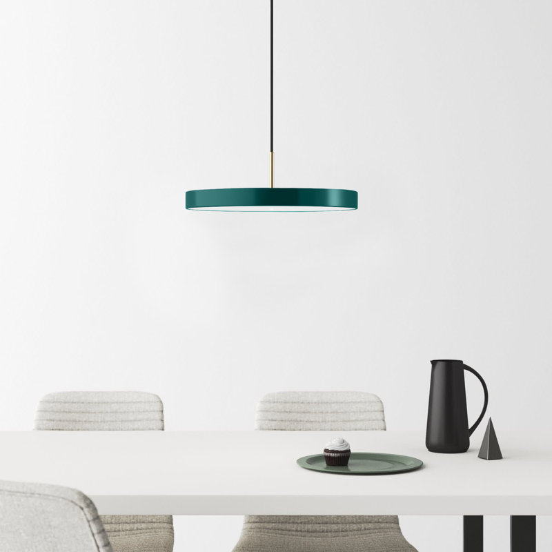 Ivan 1 - Light LED Single Pendant, Forest Green